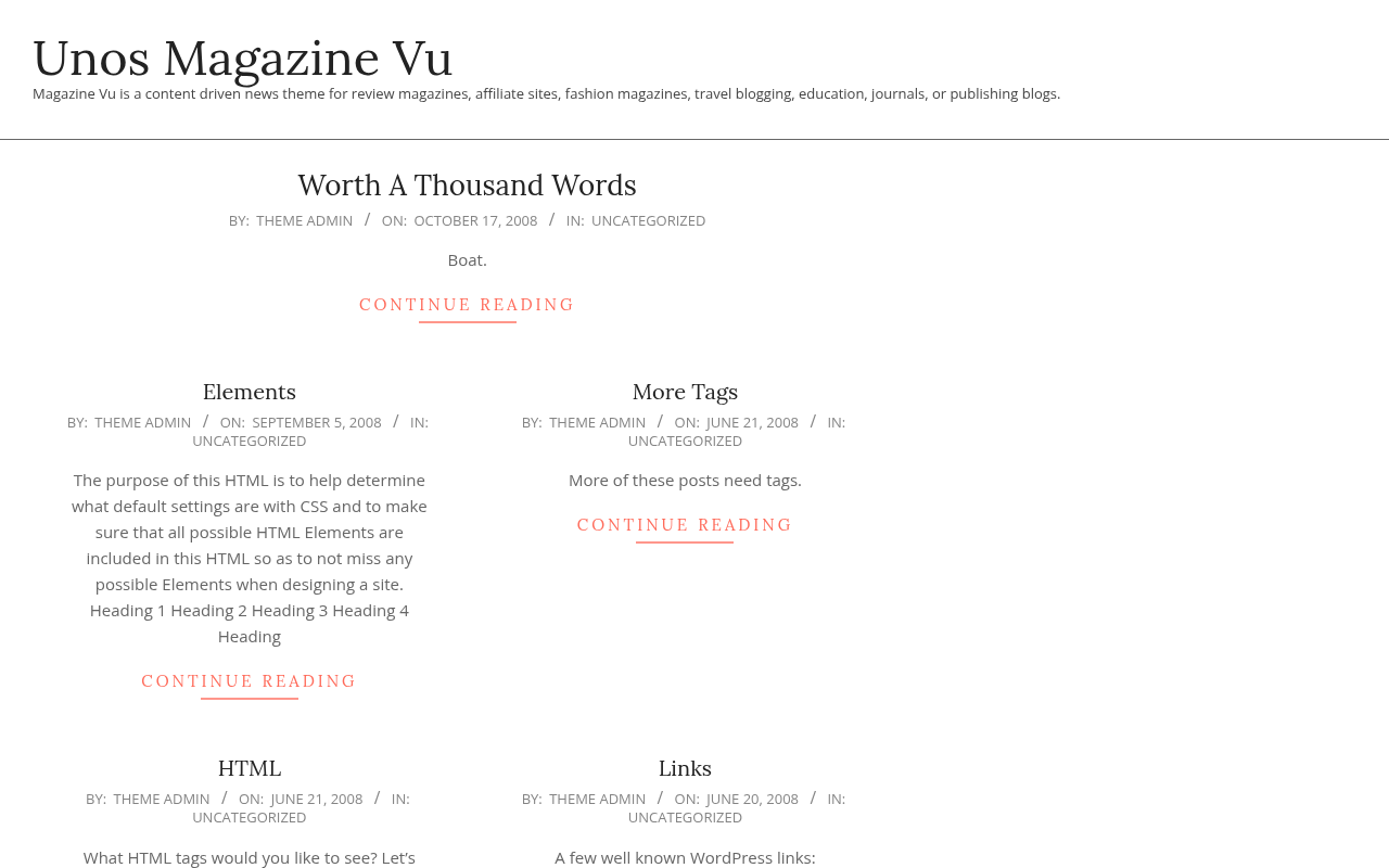 Десктоп — Unos Magazine Vu