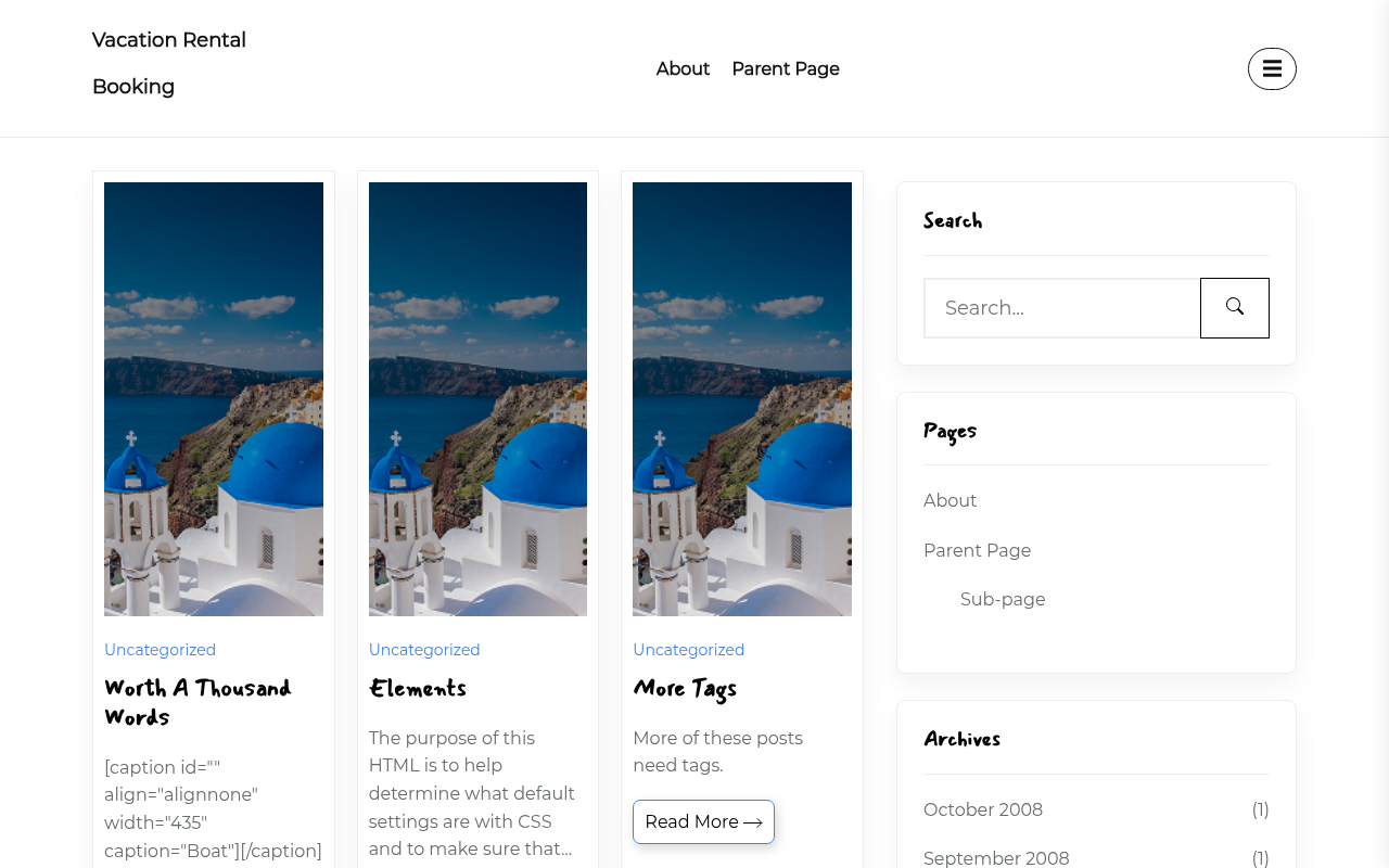 Десктоп — Vacation Rental Booking