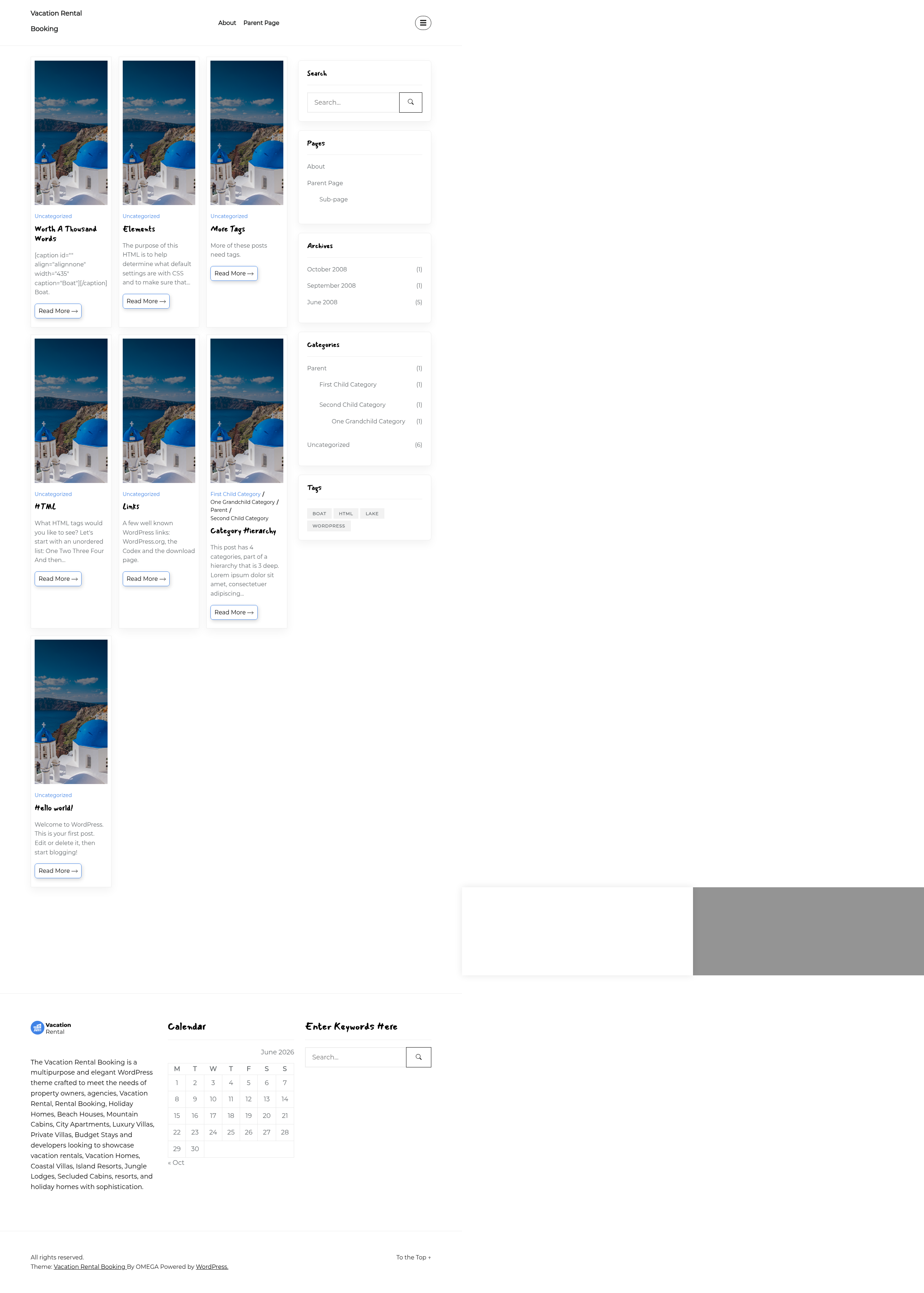 Десктоп (ниже) — Vacation Rental Booking