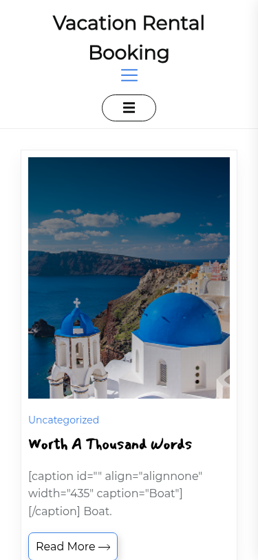 Мобильный вид — Vacation Rental Booking