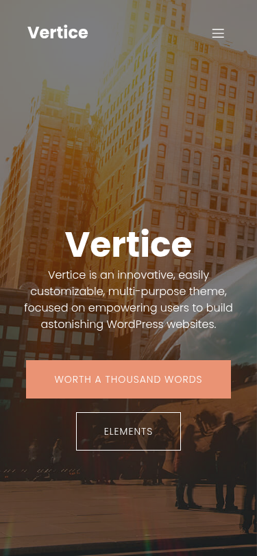 Мобильный вид — Vertice