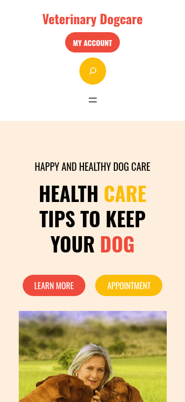 Мобильный вид — Veterinary Dogcare