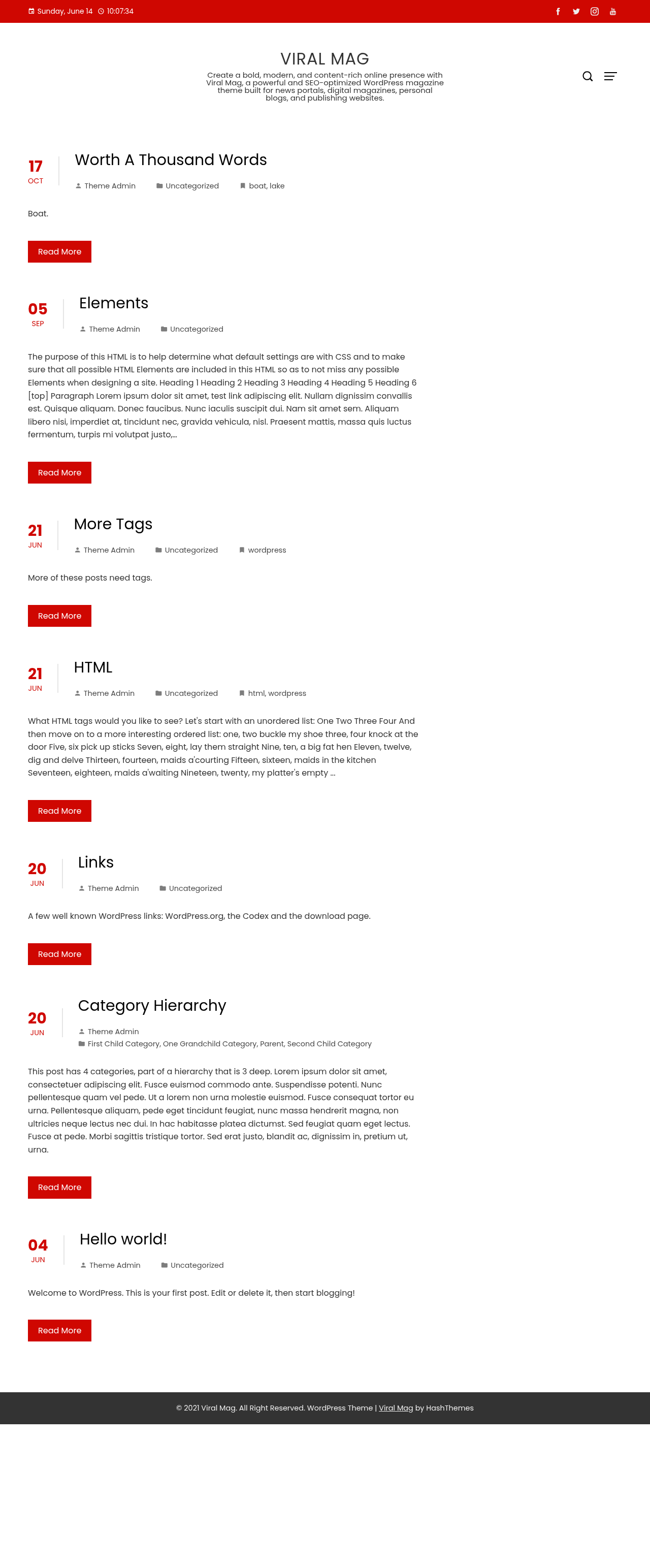 Десктоп (ниже) — Viral Mag