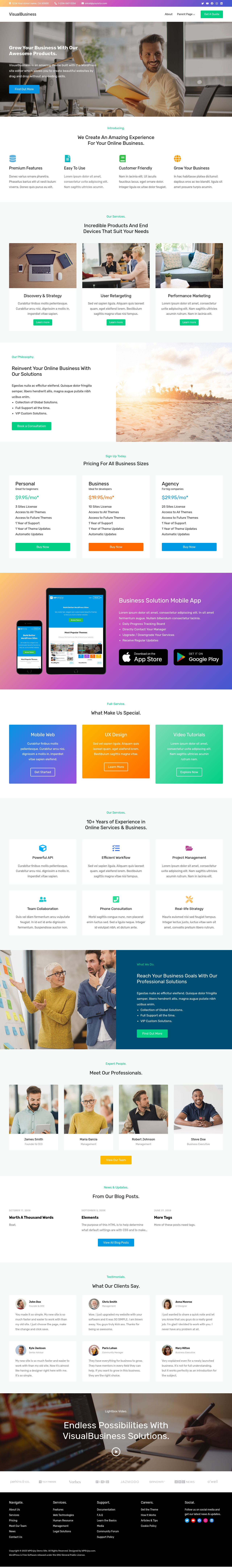 Десктоп (ниже) — VisualBusiness