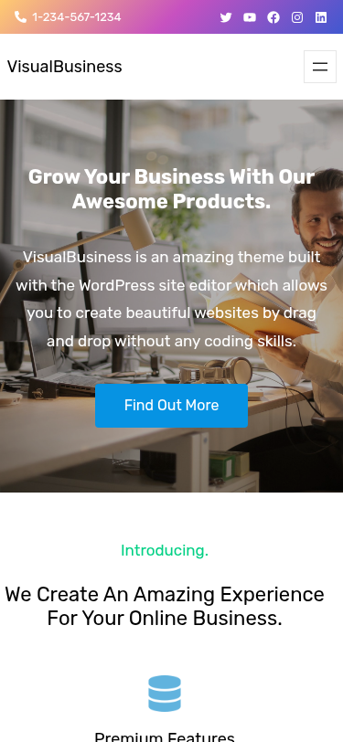 Мобильный вид — VisualBusiness
