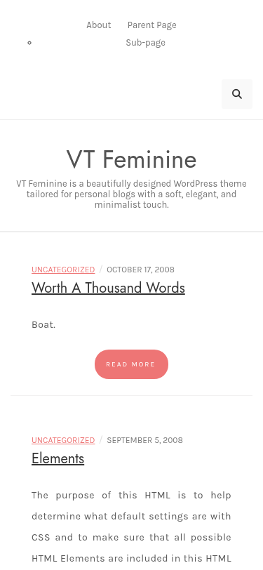 Мобильный вид — VT Feminine