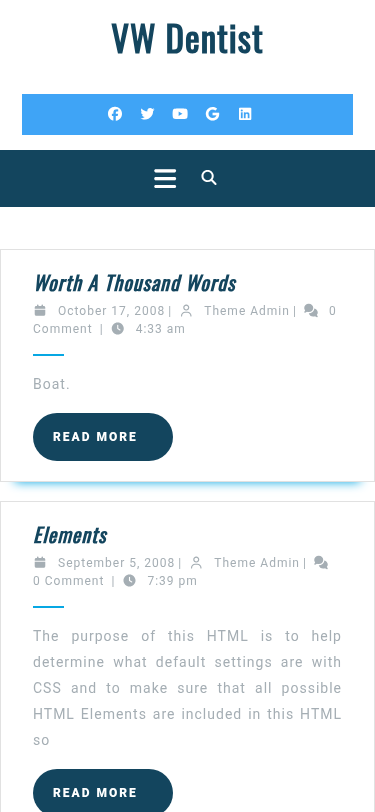 Мобильный вид — VW Dentist