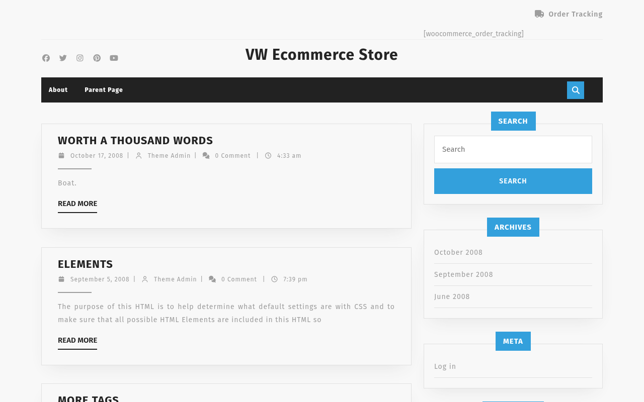 Десктоп — VW Ecommerce Store