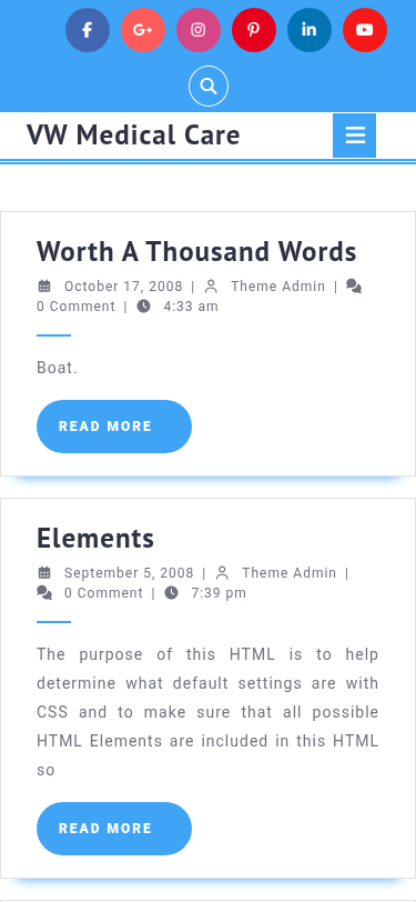Мобильный вид — VW Medical Care