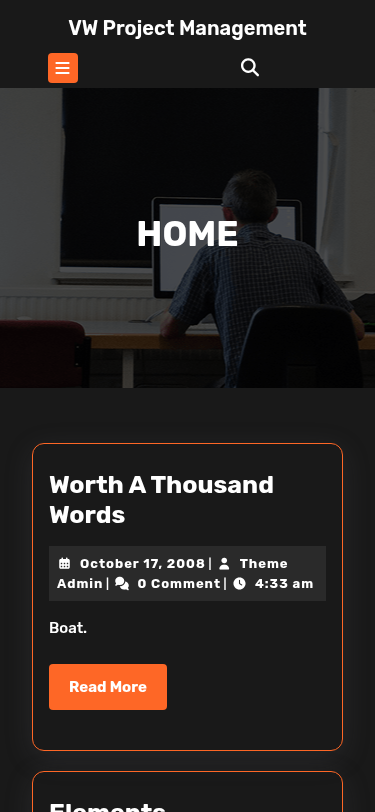 Мобильный вид — VW Project Management