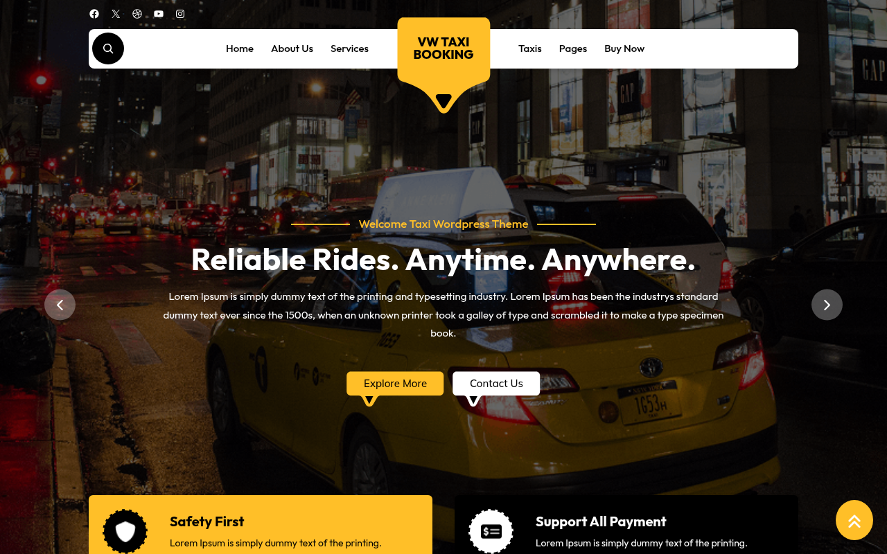 Десктоп — VW Taxi Booking