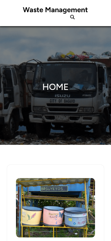 Мобильный вид — Waste Management