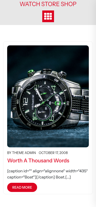 Мобильный вид — Watch Store Shop