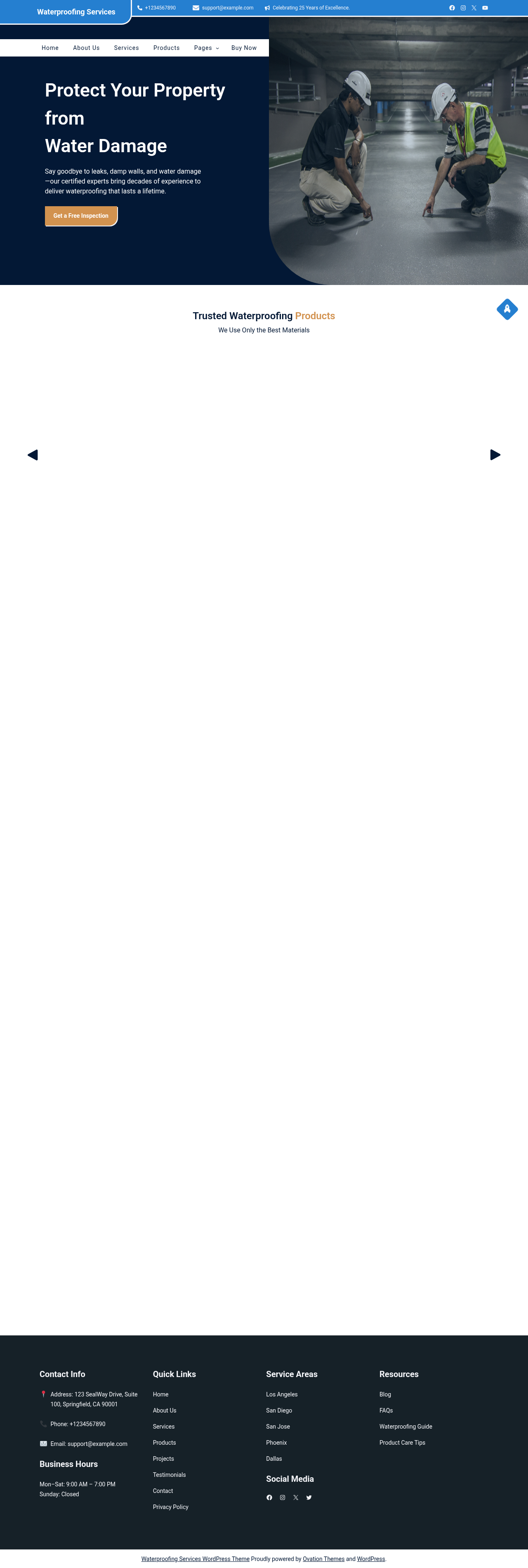 Десктоп (ниже) — Waterproofing Services