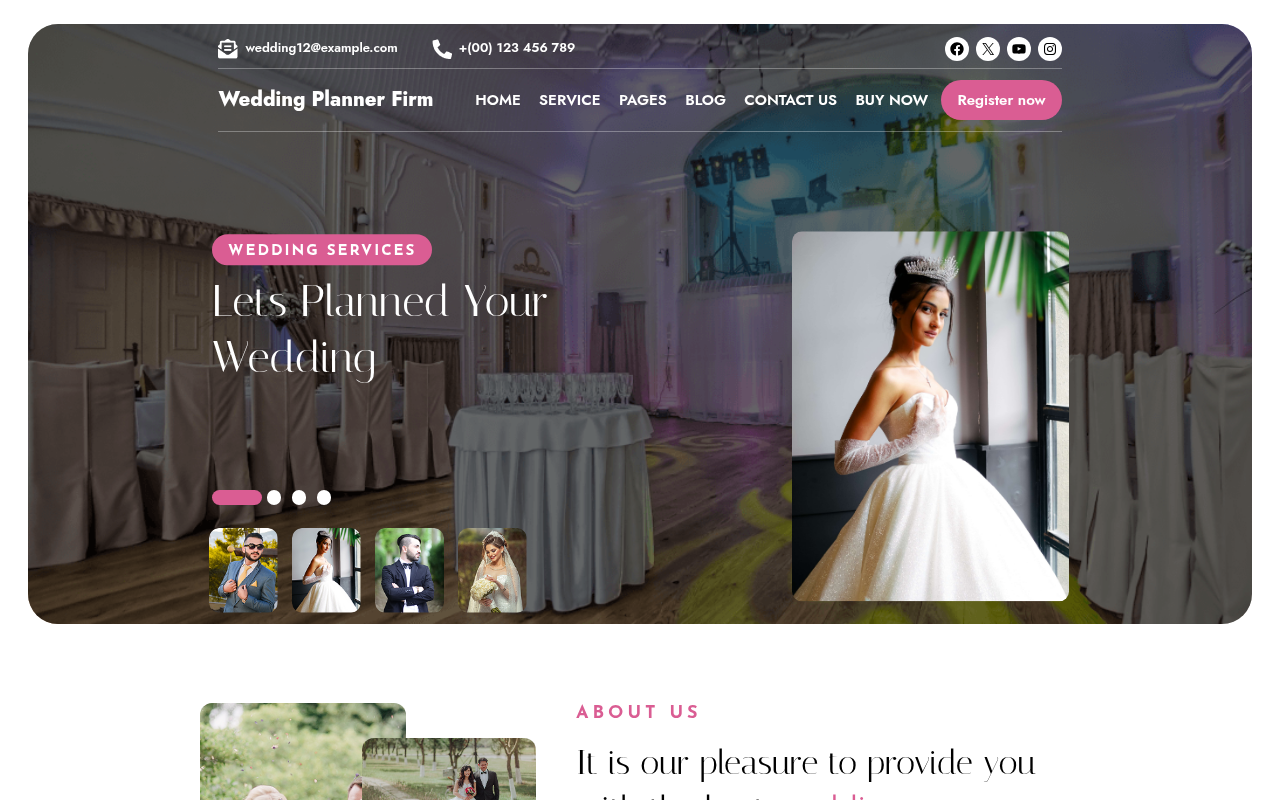 Десктоп — Wedding Planner Firm