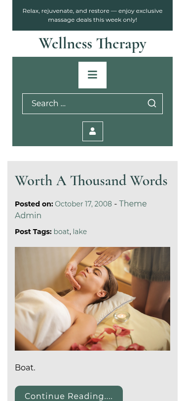 Мобильный вид — Wellness Therapy