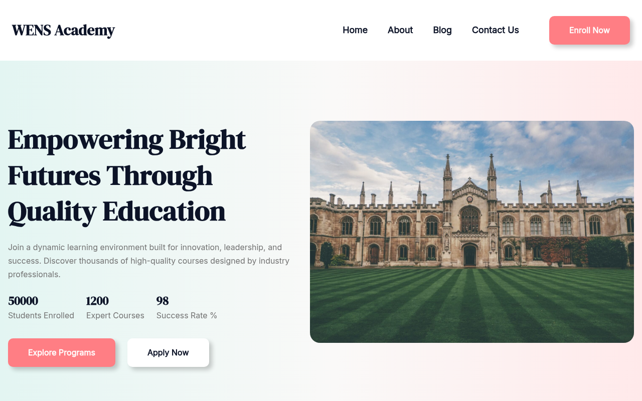 Десктоп — WENS Academy