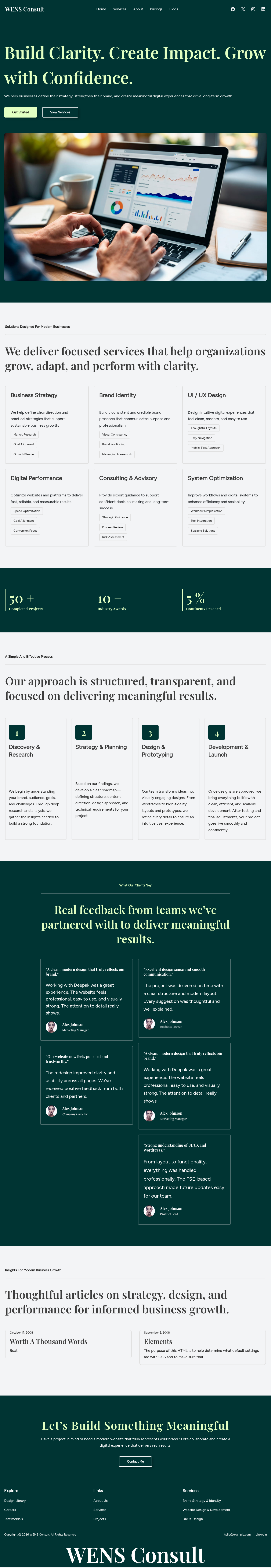 Десктоп (ниже) — WENS Consult