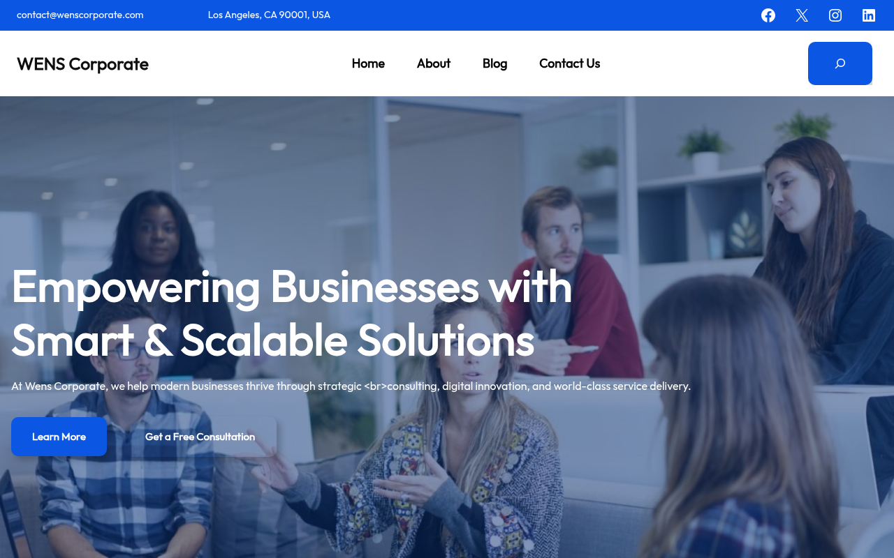 Десктоп — WENS Corporate