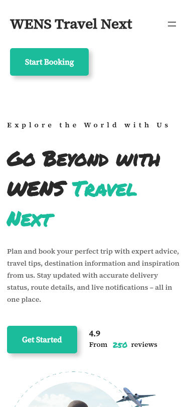 Мобильный вид — WENS Travel Next