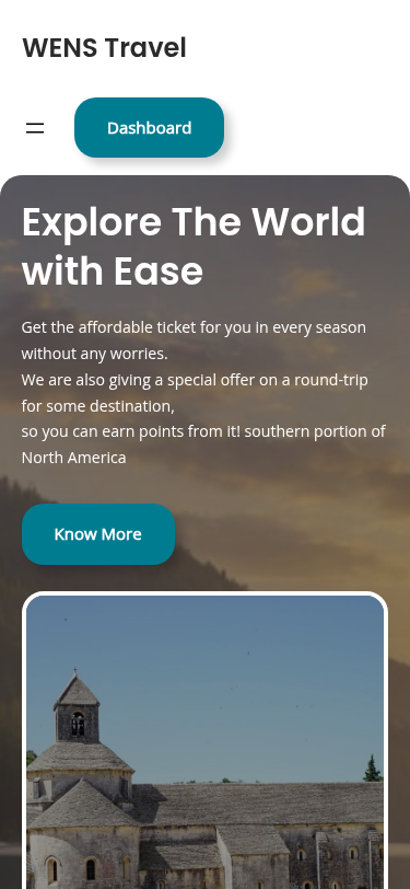 Мобильный вид — WENS Travel