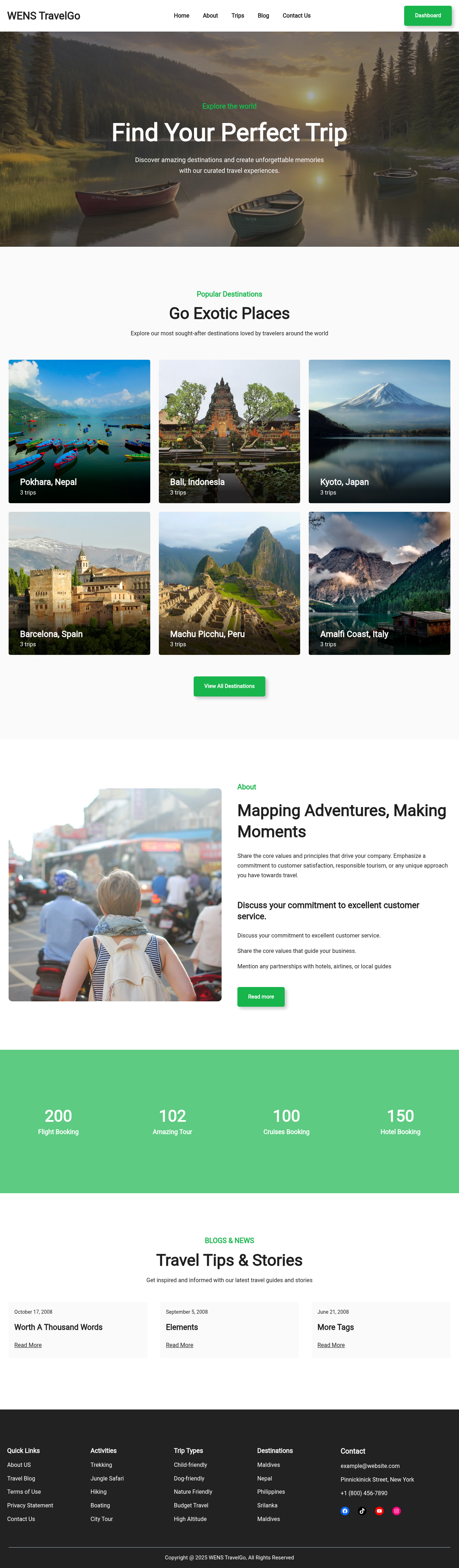 Десктоп (ниже) — WENS TravelGo