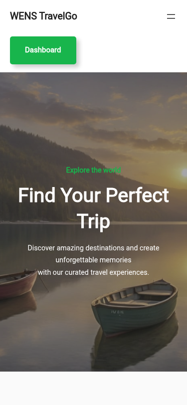 Мобильный вид — WENS TravelGo