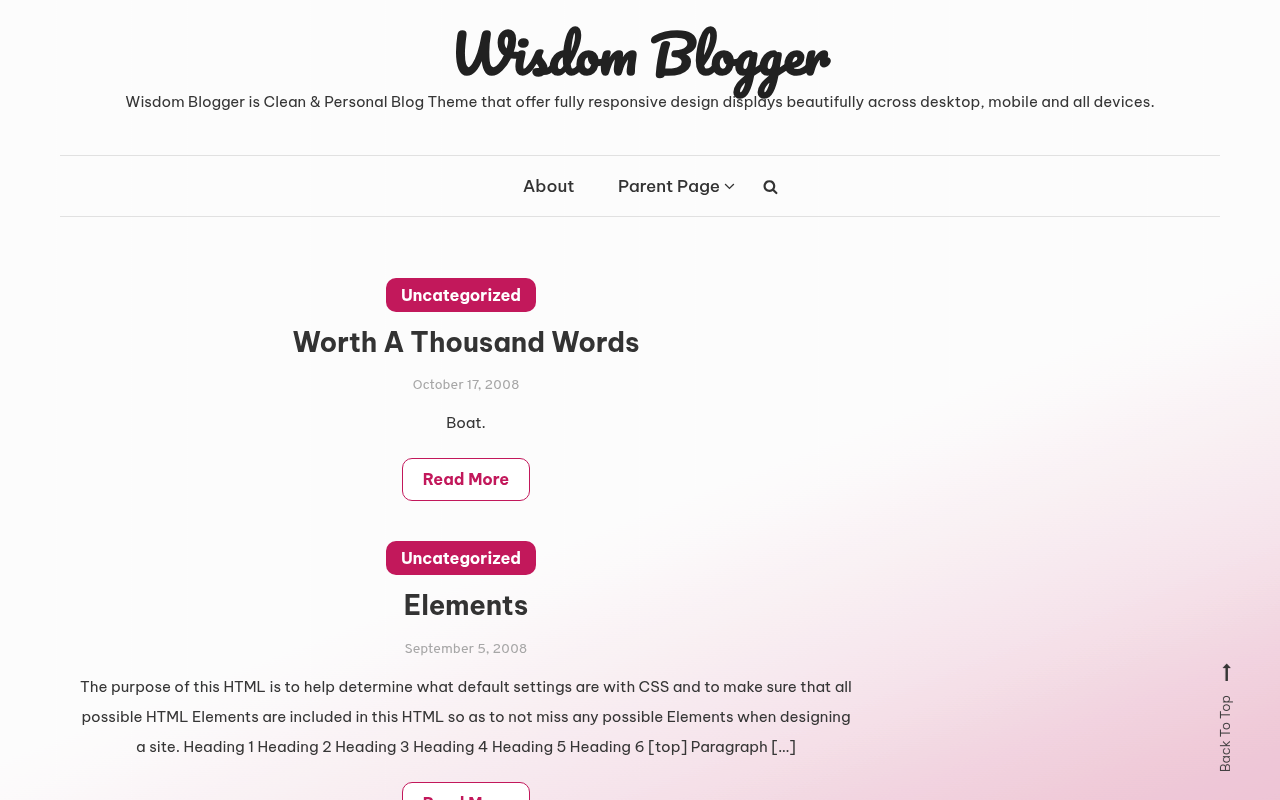 Десктоп — Wisdom Blogger