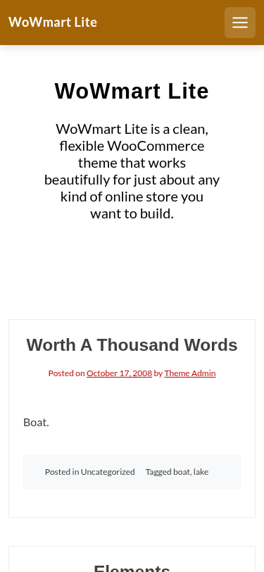 Мобильный вид — WoWmart Lite