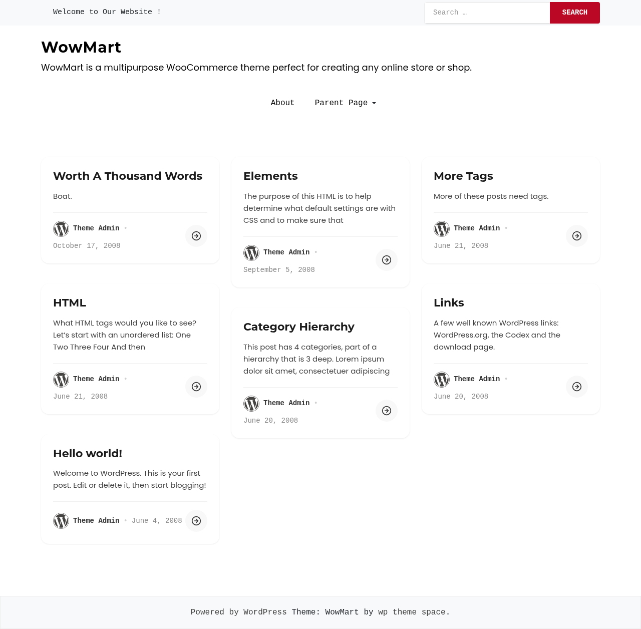 Десктоп (ниже) — WowMart