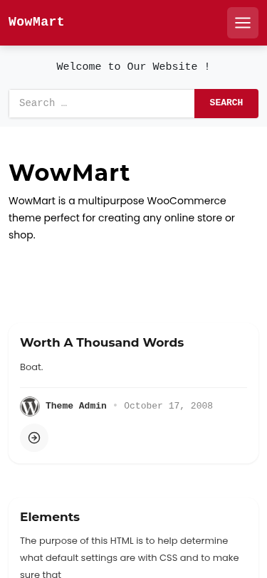 Мобильный вид — WowMart