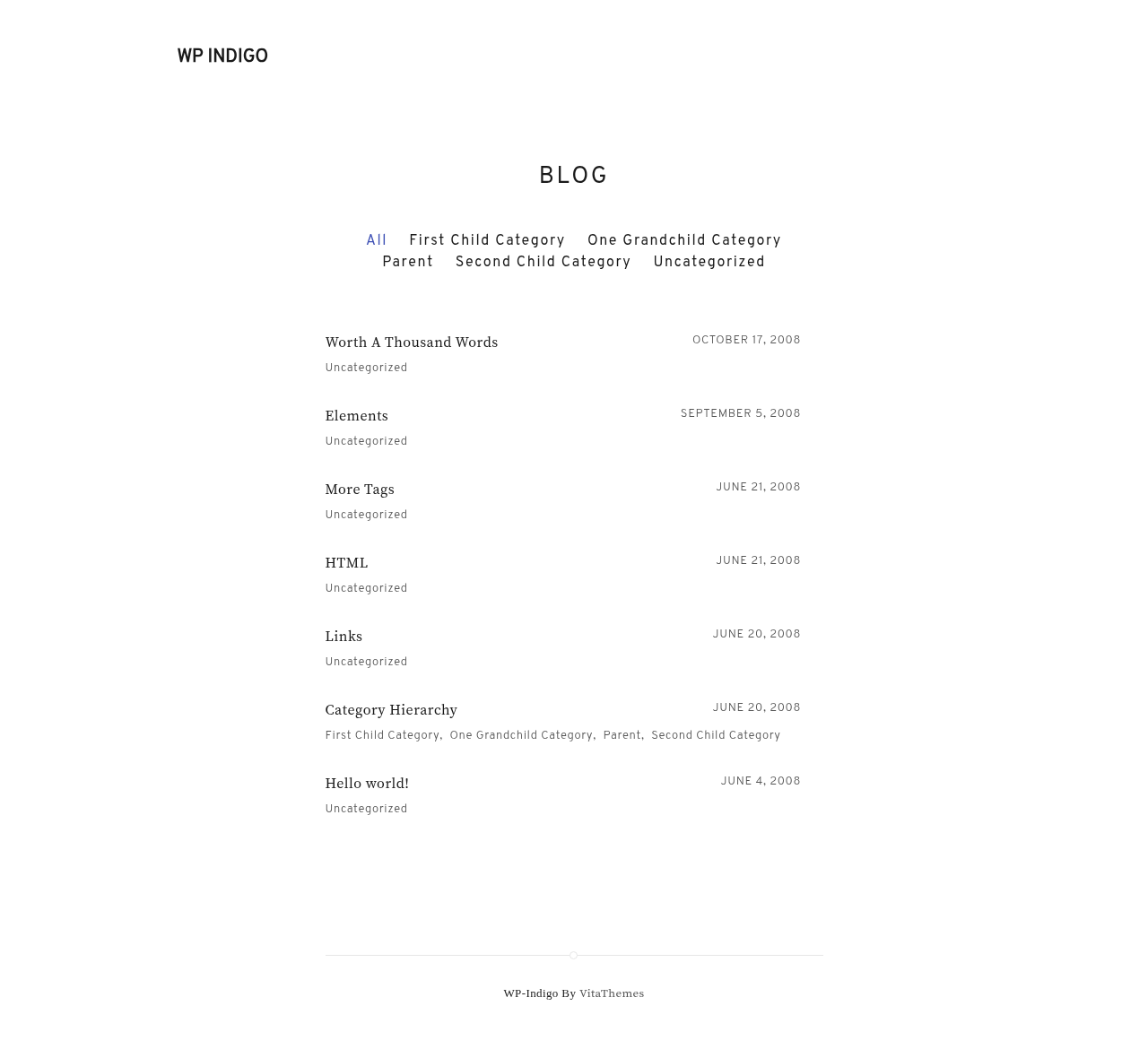 Десктоп (ниже) — WP Indigo