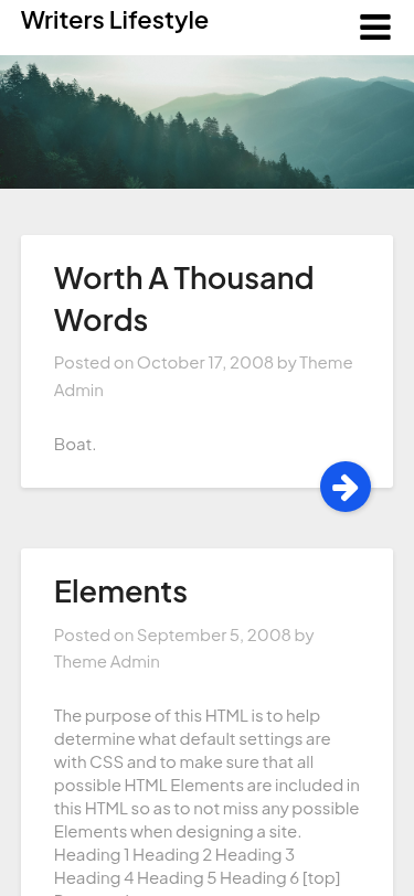 Мобильный вид — Writers Lifestyle