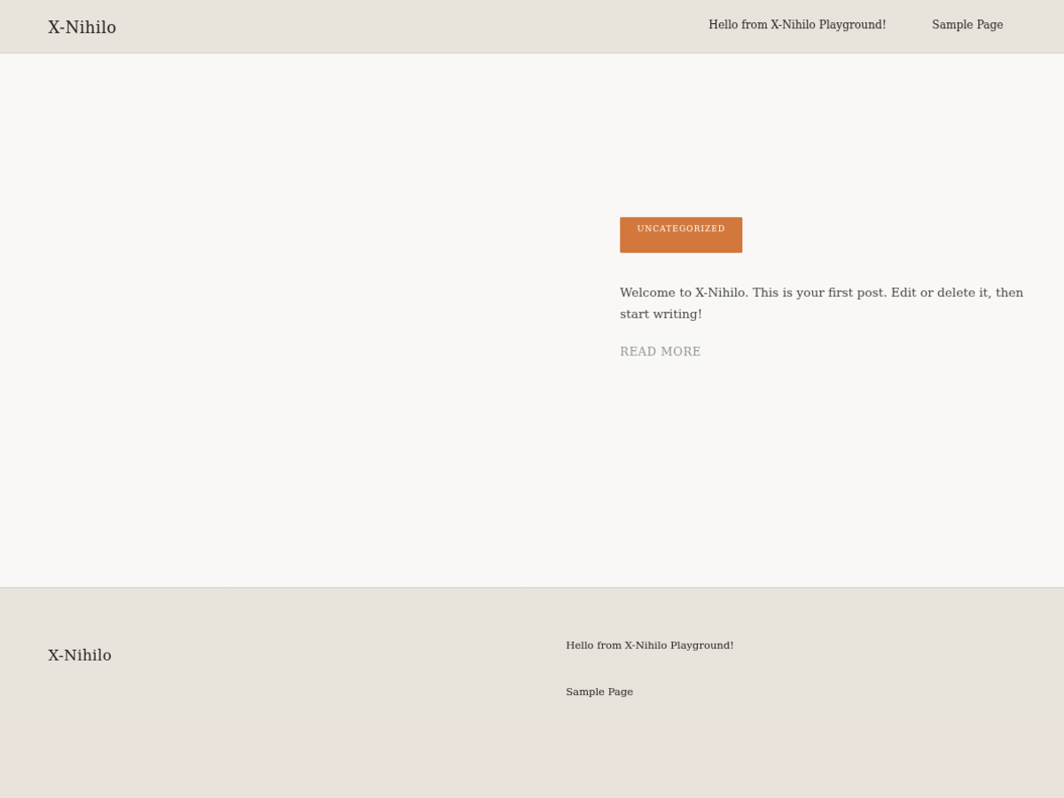 WordPress тема X-Nihilo