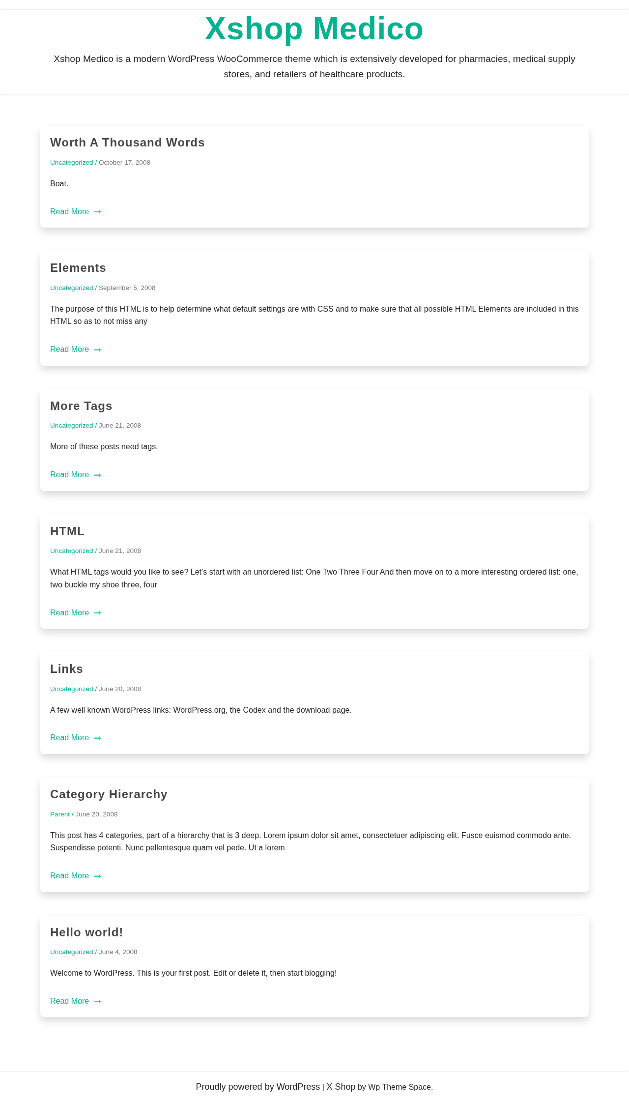 Десктоп (ниже) — Xshop Medico