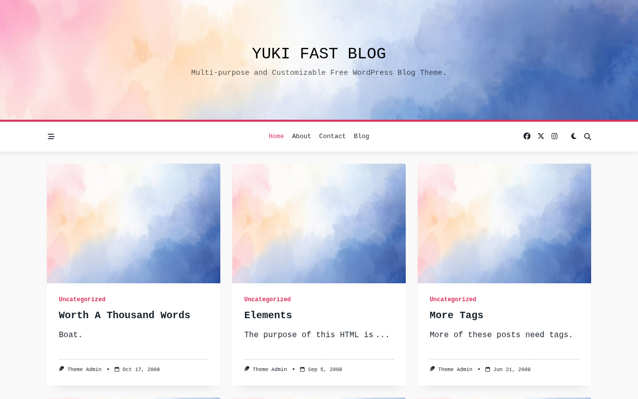 Десктоп — Yuki Fast Blog