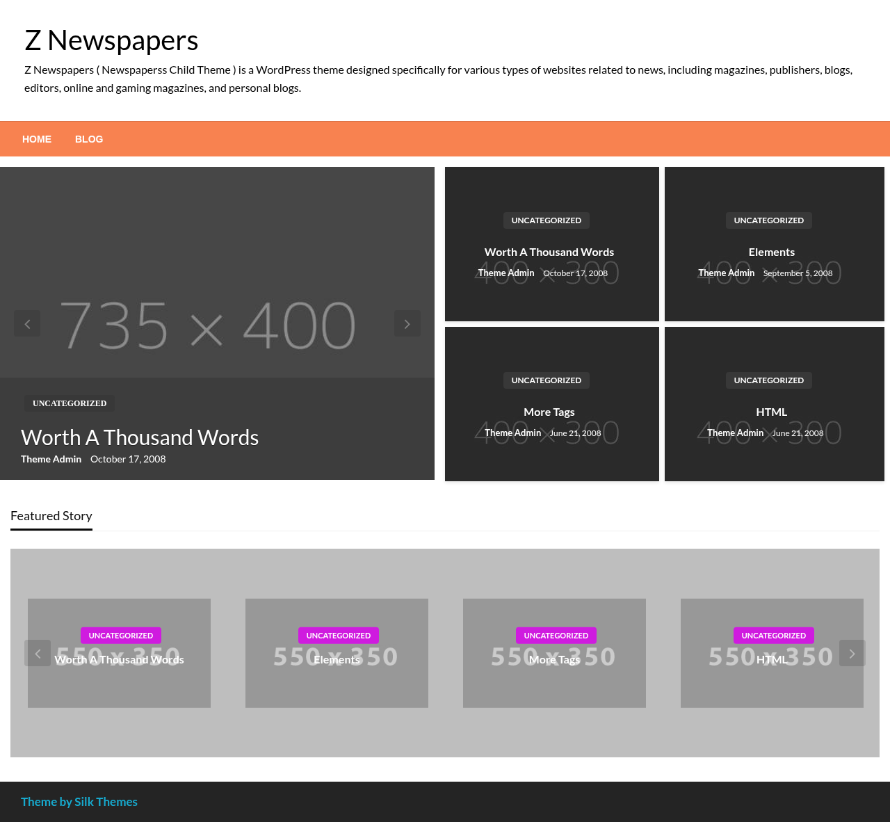 Десктоп (ниже) — Z Newspapers