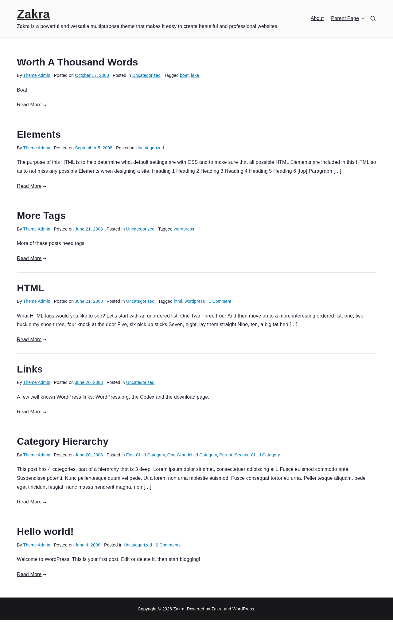 Десктоп (ниже) — Zakra
