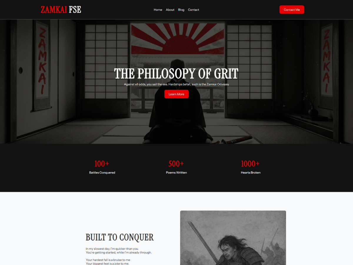 WordPress тема Zamkai FSE