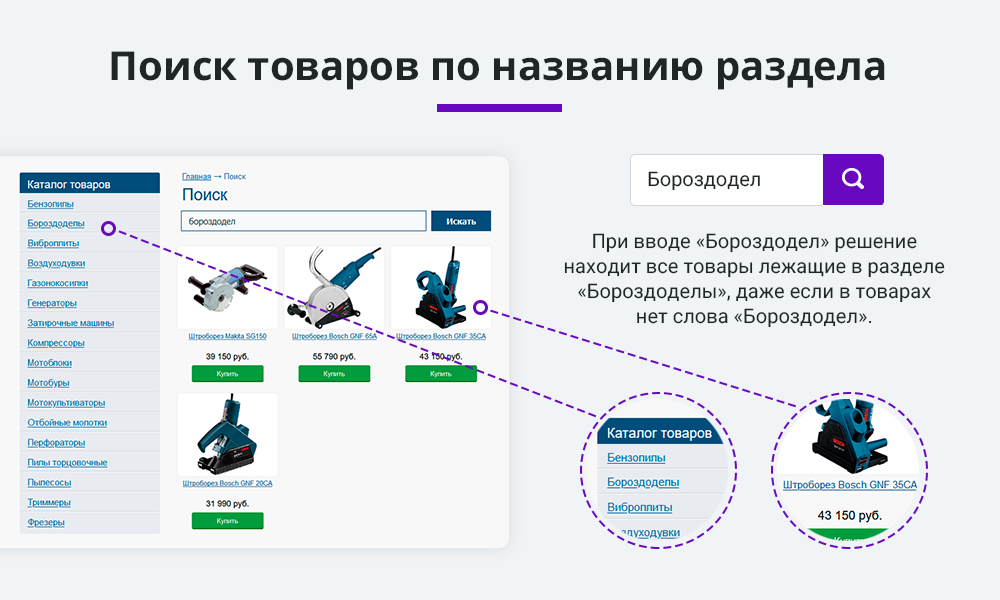 Умный поиск с исправлением ошибок и опечаток, подсказками, настройкой области поиска и приоритетов — скриншот 5