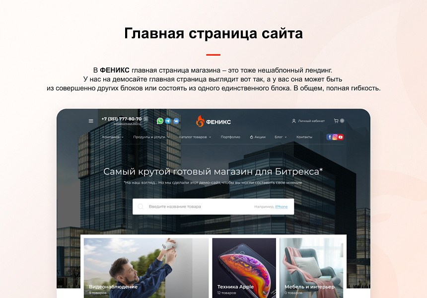 ФЕНИКС — безлимитный конструктор интернет-магазинов с возможностью создавать нешаблонные лендинги — скриншот 7