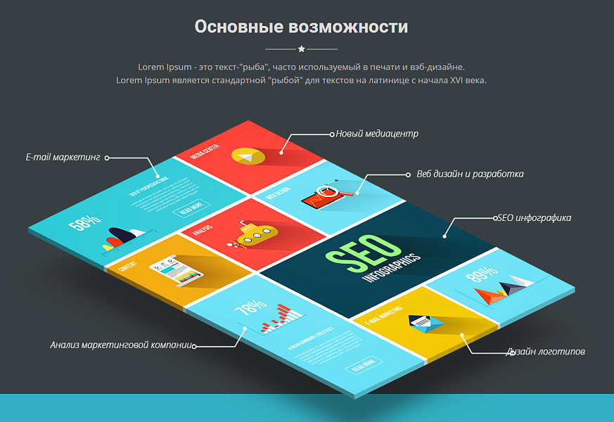 Spectrum - Адаптивный Landing Page — скриншот 3