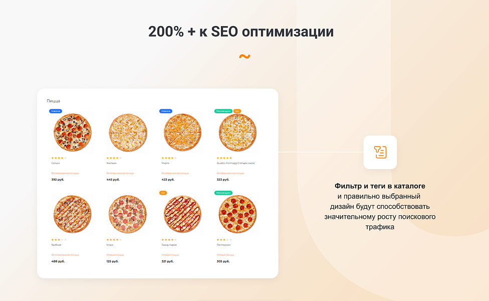 INTEC.Food - магазин доставки еды, суши, пиццы с корзиной и оплатой. Сайт для ресторанов и кафе — скриншот 17