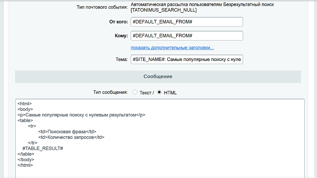 Аналитика внутреннего поиска — скриншот 4