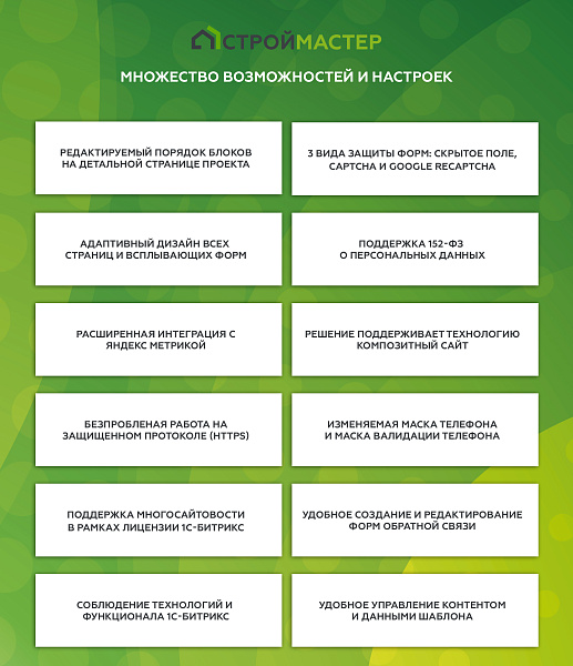 Строймастер: Сайт строительной компании — скриншот 4
