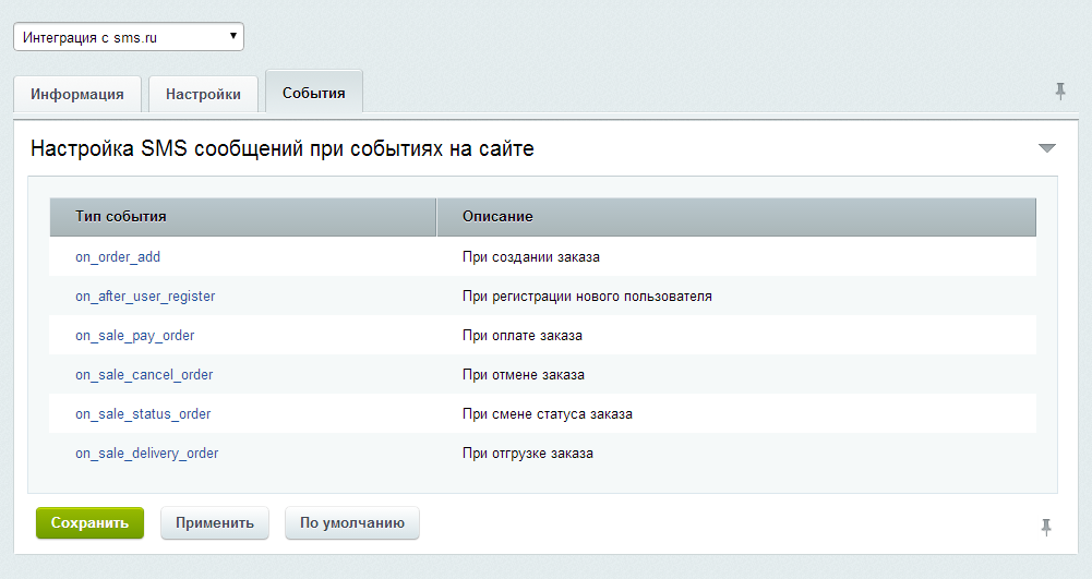 Интеграция с sms.ru — скриншот 3