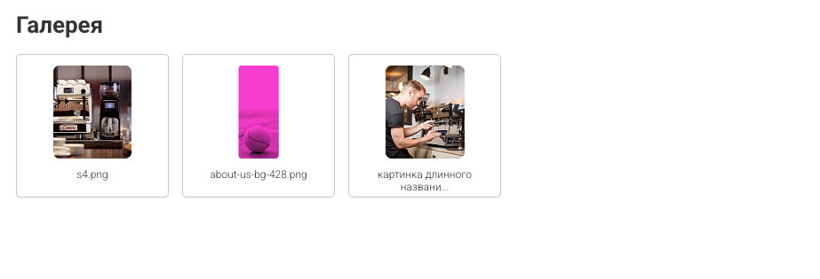 Галерея из медиабиблиотеки — скриншот 2