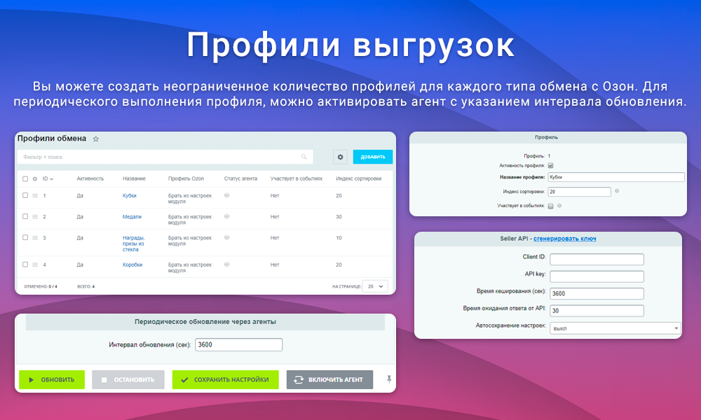 Интеграция с Ozon (Озон) через SELLER API: выгрузка товаров, обновление цен и остатков, заказы FBS — скриншот 7