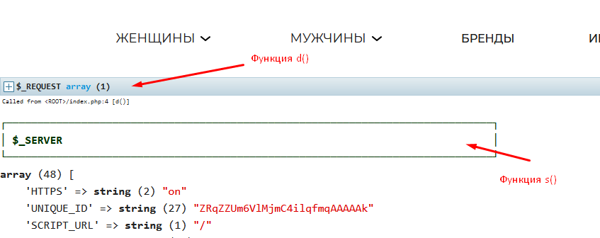 Отладчик KintMax (debuger). d(), s(), ds(), ss(), dp() вместо var_dump, var_export, print_r, pre — скриншот 4