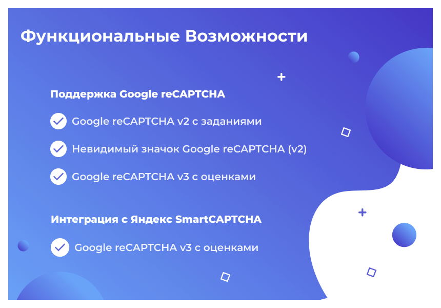 Сотбит: Капча – защита сайта от спама и ботов: Google reCAPTCHA, Yandex SmartCaptcha — скриншот 3